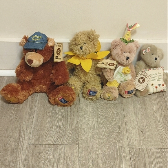 Boyds Bears Plush Stuffed Animal Lot Of 5 Various Years And Sizes Original Tags - Picture 2 of 15